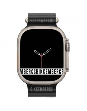 UNISEX ΡΟΛΟΙ BIKKEMBERG Big Smartwatch Black Silicone Strap