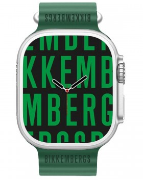 UNISEX ΡΟΛΟΙ BIKKEMBERG Big Smartwatch green Silicone Strap