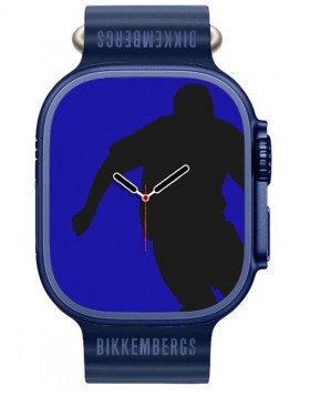 UNISEX ΡΟΛΟΙ BIKKEMBERG Big Smartwatch blue Silicone Strap