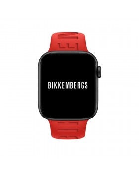ΓΥΝΑΙΚΕΙO ΡΟΛΟΙ BIKKEMBERG SMALL Smartwatch Red Silicone Strap