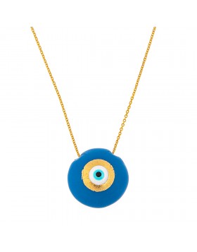 WOMEN'S NECKLACE 925 WITH BLUE EVIL EYE