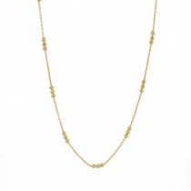 GOLD PLATED CHAIN WITH SMALL BALLS 925