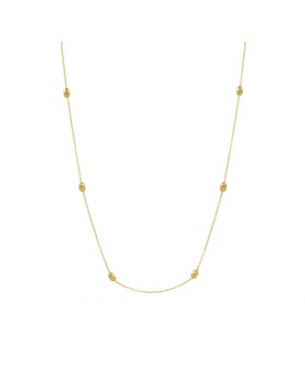 GOLD PLATED CHAIN WITH SMALL BALLS 925-No2