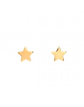 GIRLS' STARS EARRINGS SOLID GOLD 14K