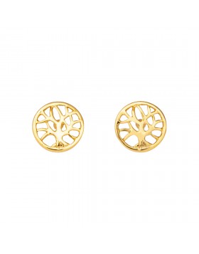 GIRLS' TREE OF LIFE EARRINGS SILVER 925