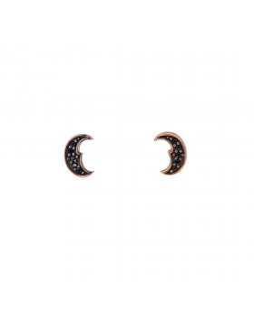 CRESCENT EARRINGS SOLID GOLD 14K