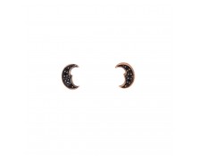 CRESCENT EARRINGS SOLID GOLD 14K